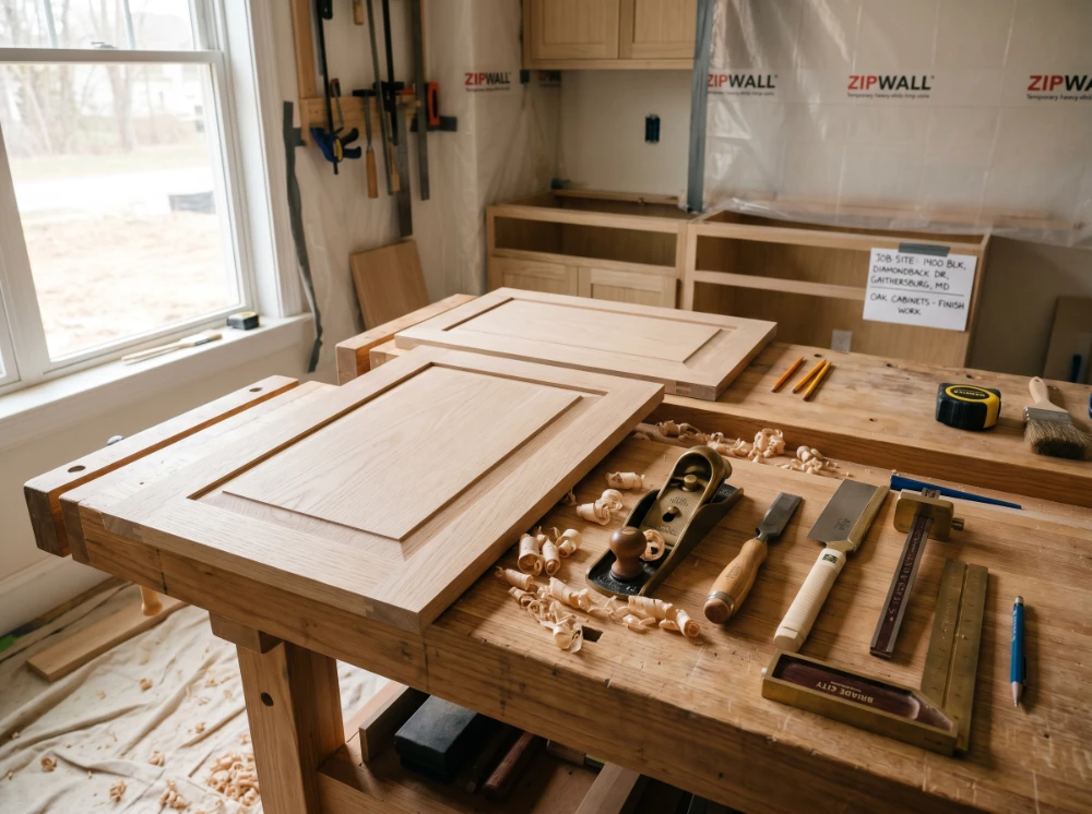 Modhome Custom Cabinets — finish carpentry workbench in Gaithersburg, MD